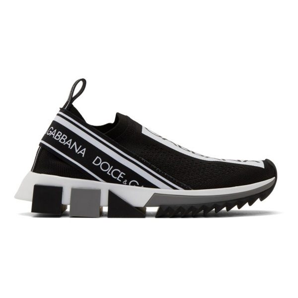 Dolce & Gabbana Dolce And Gabbana Black Sorrento Slip-on Sneakers ...