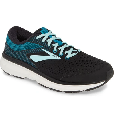 Brooks Dyad 10 Running Shoe In Black/ Island/ Capri