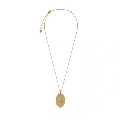 Wanderlust + Co Iris Goddess Gold Necklace