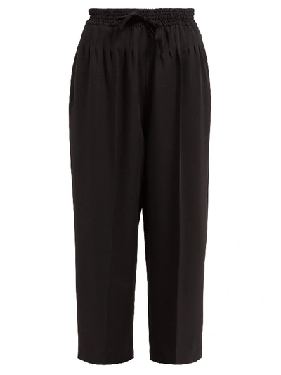 Haider Ackermann Chesterman Cropped Wool Trousers In Black