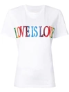 Alberta Ferretti Love Is Love T-shirt In White