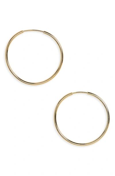 Argento Vivo Endless Medium Hoop Earrings In Gold