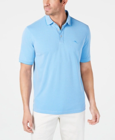 Tommy Bahama Men's All Square Polo, Created For Macy's In Scandia Blue