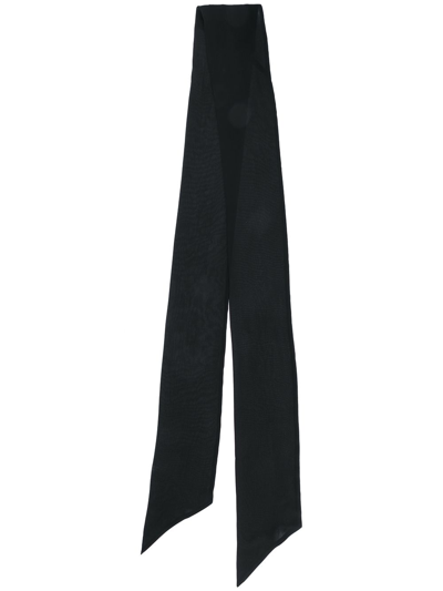 Saint Laurent Skinny Scarf - 黑色 In Black