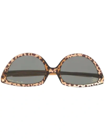 Mykita X Martine Rose Sos Sunglasses In Brown