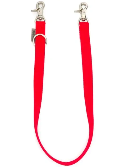 Yohji Yamamoto Logo Key Chain In Red