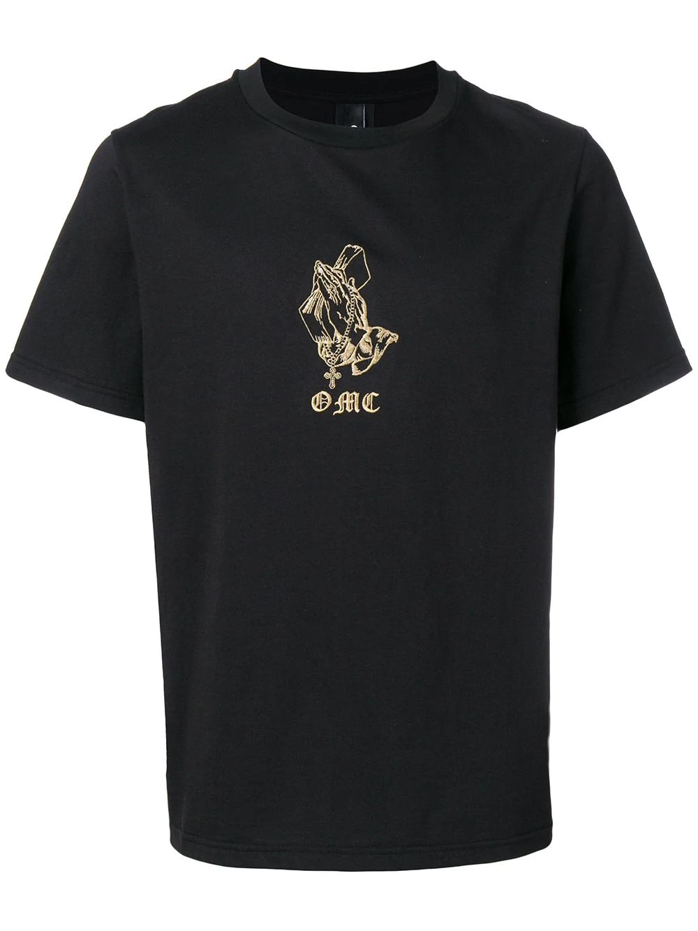 Omc Embroidered Prayer Logo T-shirt - Black | ModeSens