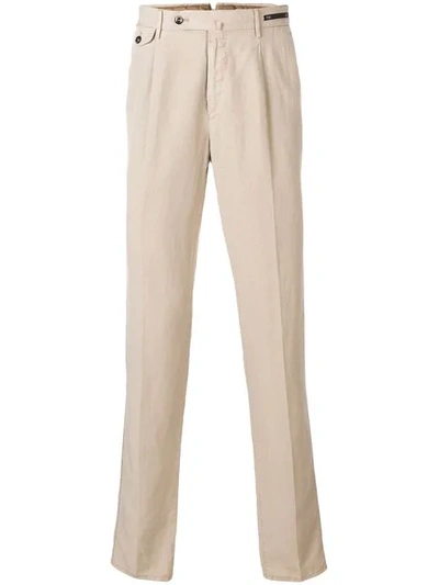 Pt01 Tailored Trousers In Neutrals