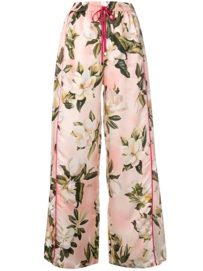 F.r.s For Restless Sleepers Floral Print Palazzo Pants In Pink