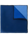 Lanvin Square Print Scarf In Blue
