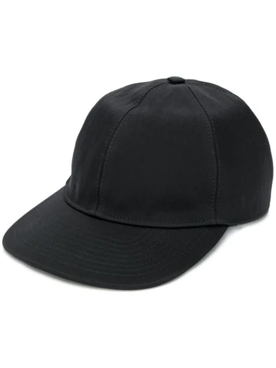 Lanvin Rear Logo Baseball Cap In Black