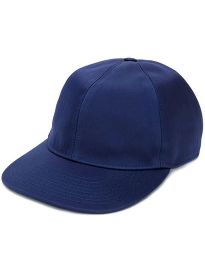 Lanvin Rear Logo Baseball Cap In Blue