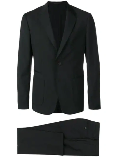 Ermenegildo Zegna Tailored Straight Fit Suit In Black