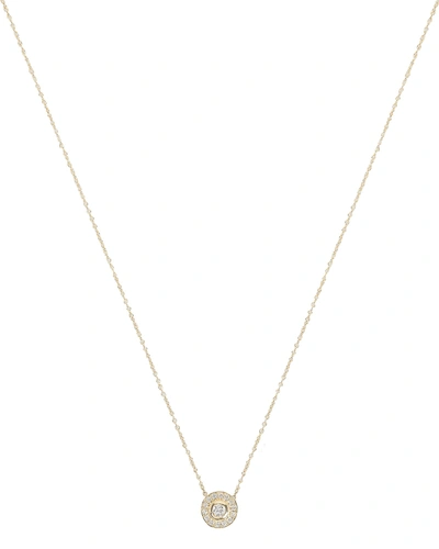 Zoë Chicco Round Diamond Pendant Necklace In Gold