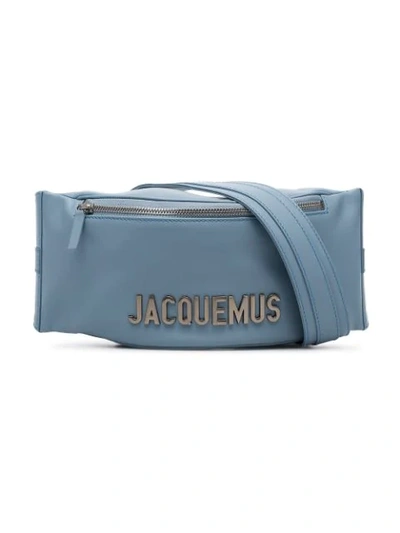 Jacquemus Blue La Banane Leather Cross Body Bag In Light Blue Leather ...