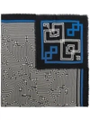Haider Ackermann Wool Square Graphic Print Scarf In Blue
