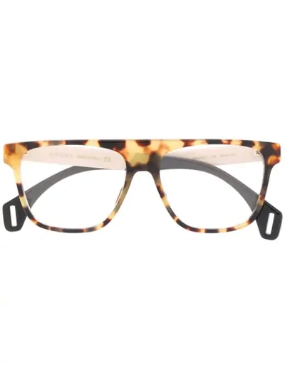 Gucci Tortoiseshell Glasses In Neutrals