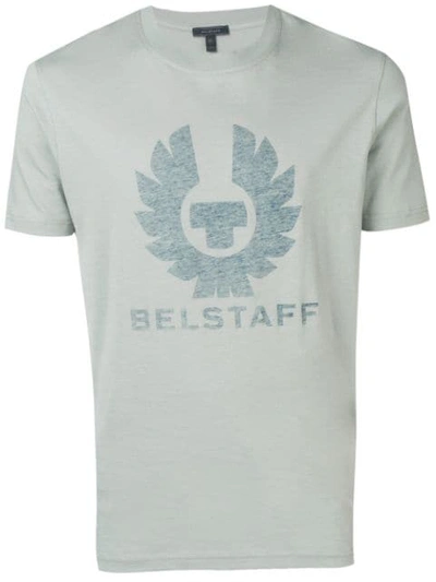 Belstaff Logo Print T In Green