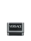 Versace Portemonnaie Mit Logo-print In Black