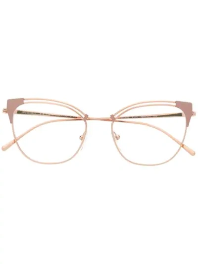 Prada Cat-eye Glasses In Metallic