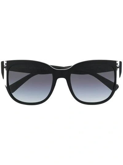 Valentino Square Sunglasses In Black