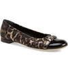 Agl Attilio Giusti Leombruni Cap Toe Ballet Flat In Leopard