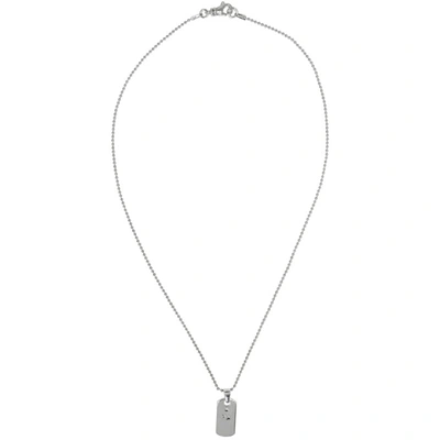 Martine Ali Silver Small Dogtag Necklace