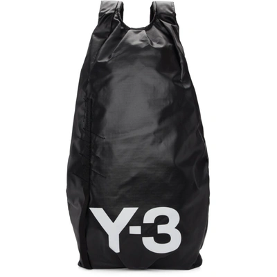 Y-3 Black Yohji Bp Ii Backpack In Black/white