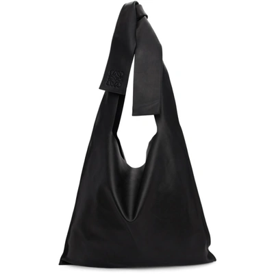 Loewe Black Bow Tote In 1100 Black