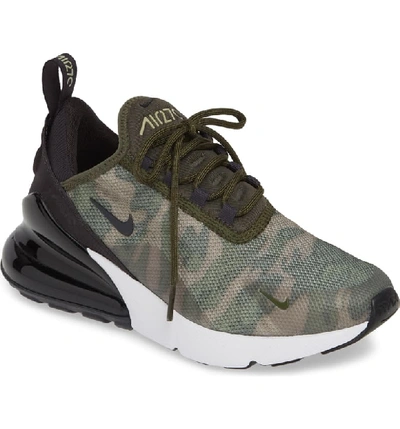 Nike Air Max 270 Premium Sneaker In Oil Grey/ White/ Khaki/ Spruce