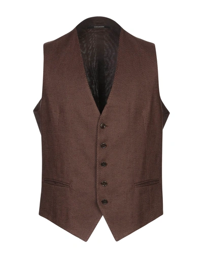 Tagliatore Suit Vest In Cocoa