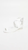 White Patent Leather/ Clear