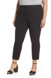 Vince Camuto Stretch Twill Crop Pants In Rich Black