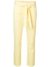 Cambio Cropped Slim-fit Trousers In 113 Yellow