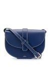 Apc Saddle Handbag In Blue