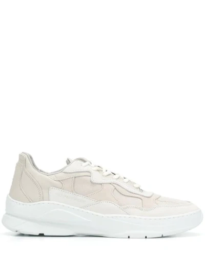 Filling Pieces Panelled Lace-up Sneakers In White