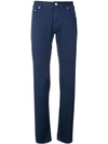Jacob Cohen Slim Fit Chinos In Blue