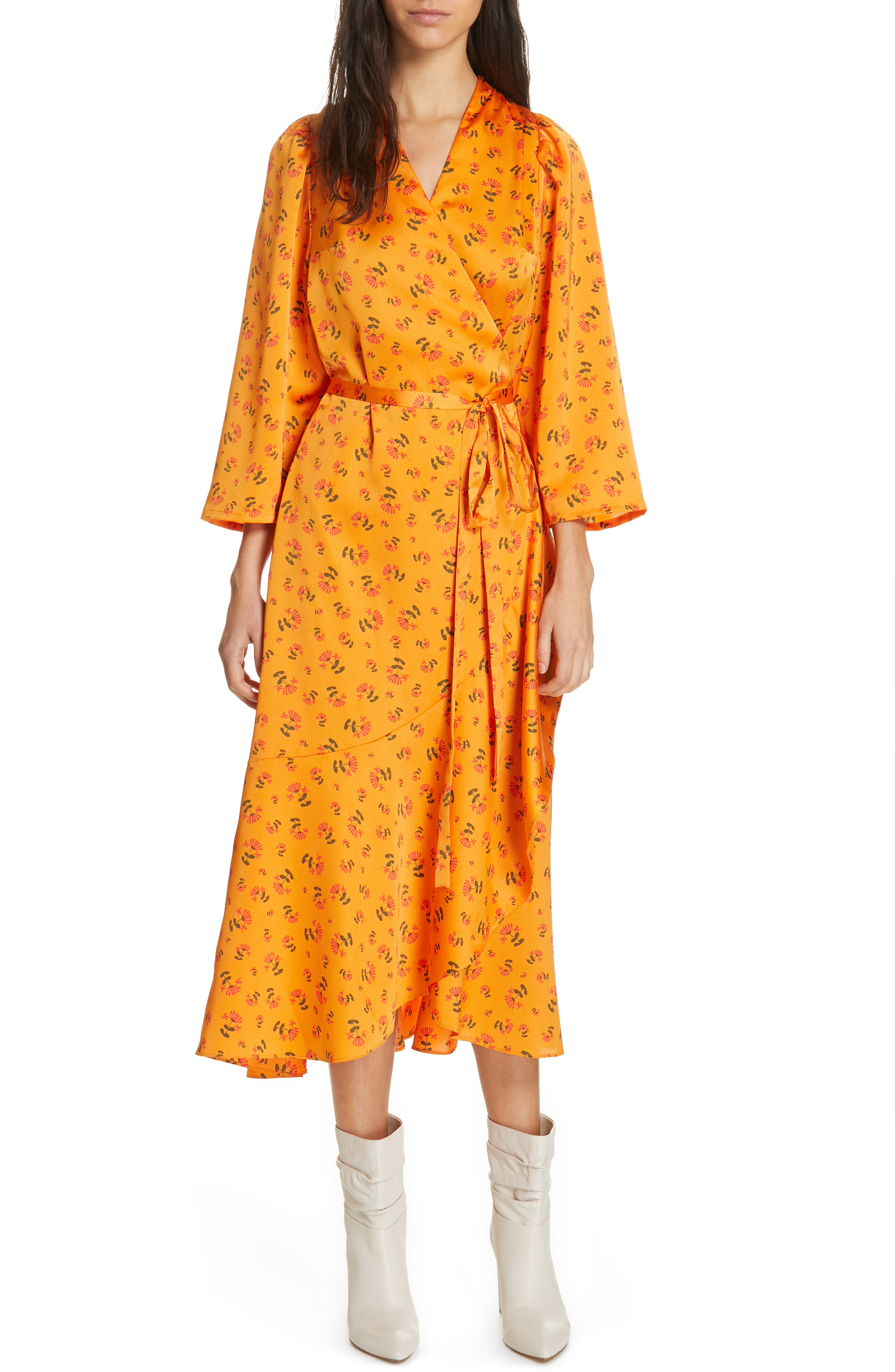 rodebjer orange dress