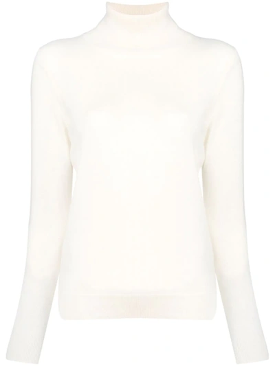 N•peal Roll-neck Knit Jumper In Neutrals