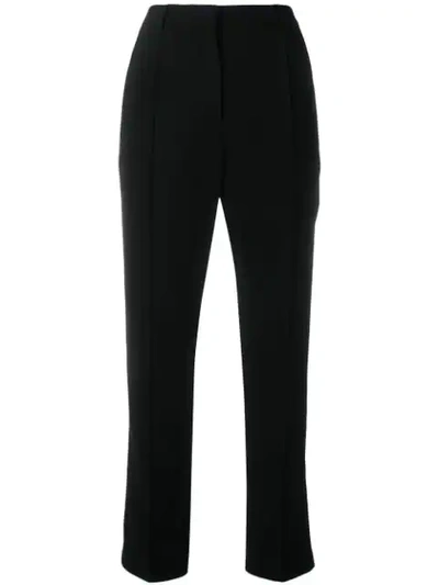 Rochas Stretch-crepe Straight-leg Pants In Black