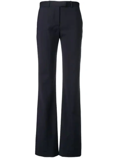 Aalto Stitch Detail Flared Trousers In Blue