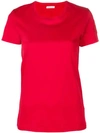 Moncler Embroidered Logo T-shirt In Red