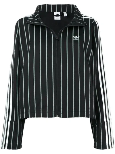 Adidas Originals Striped Track Jacket In Black