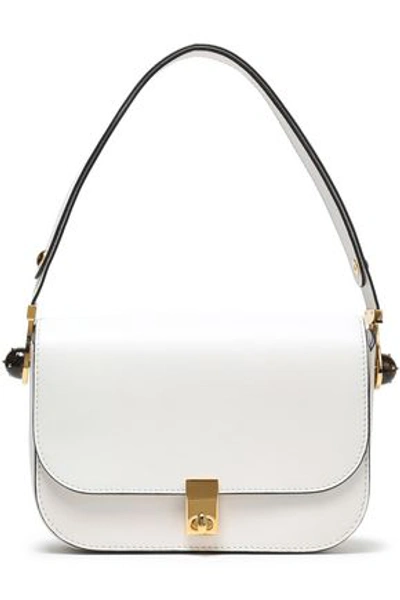 Valentino Garavani Woman Leather Shoulder Bag Off-white