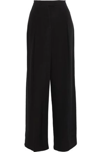 Valentino Woman Silk Wide-leg Pants Charcoal