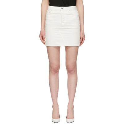 Grlfrnd White Blaire Split Pencil Skirt