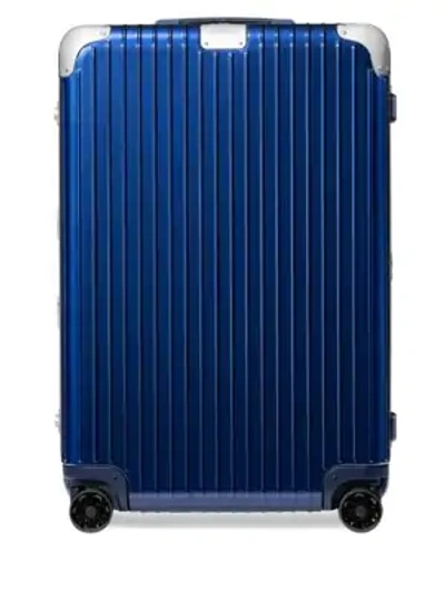 Rimowa Hybrid Check-in L Spinner Luggage In Blue