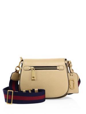 Marc Jacobs Gotham Small Leather Saddle Bag In Sand | ModeSens