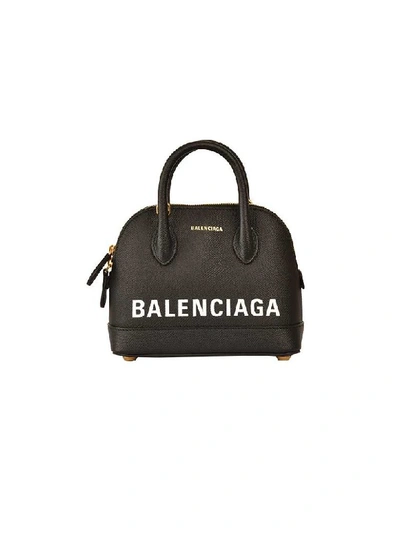 Balenciaga Printed Tote In Noir Blanc