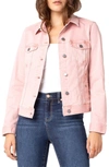 Liverpool Classic Denim Jacket In Misty Rose